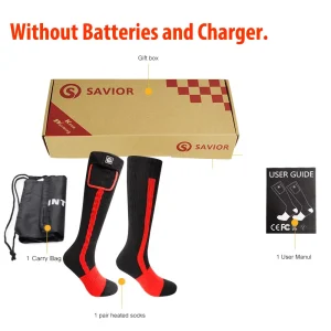 Savior Heated Socks  Rechargeable Outdoor Sport Thermal