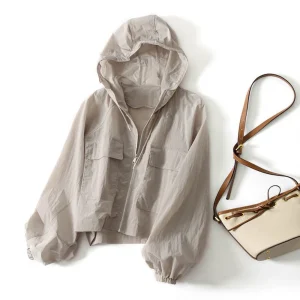 Women's Coat  Anti UV Loose Summer Long Sleeved Jacket Waterproof Quick Dry
