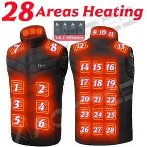 28/9 Areas Heated Vest Men & Women's
